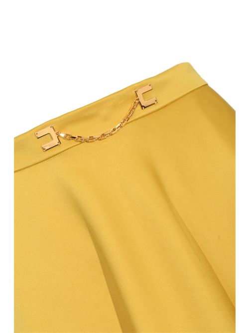 Gonna in duchesse con logo gioiello Sun Elisabetta Franchi | GO15661E2EV4